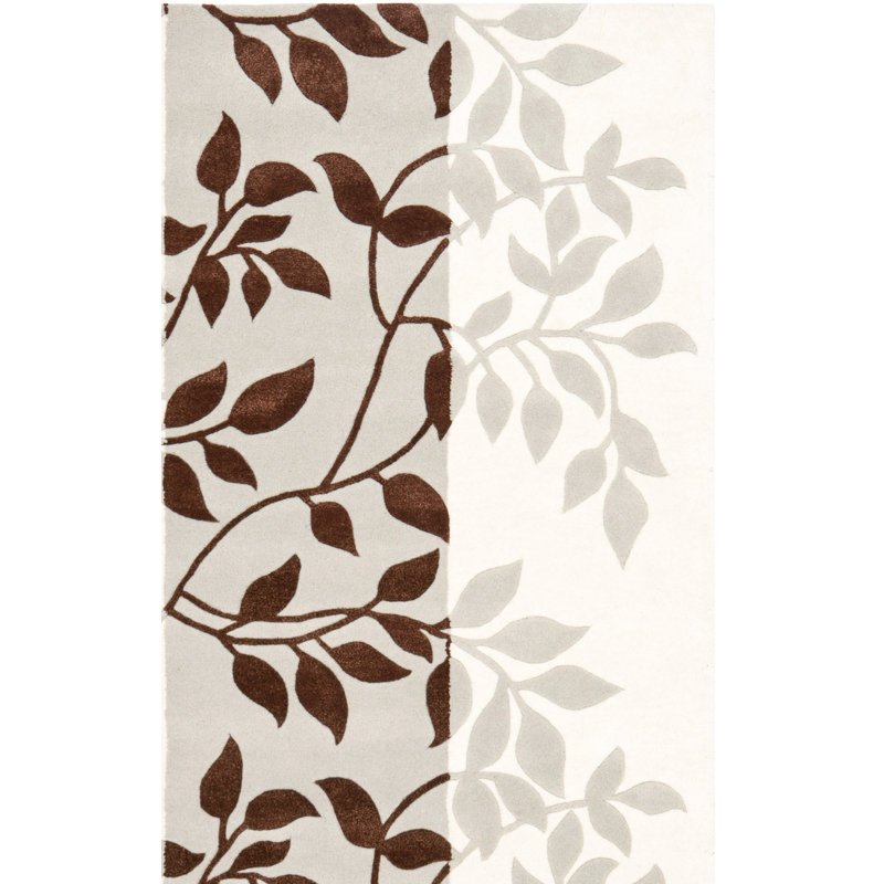 Tapis gris / chocolat Capri, Rectangle de 5 pi x 8 pi