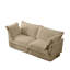 2 pour un intérieur élégant - siège profond en velours côtelé, coussin rembourré, housse amovible, confortable, moderne, camel
