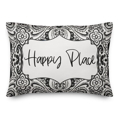 Paisley Outdoor Reversible Throw Pillow