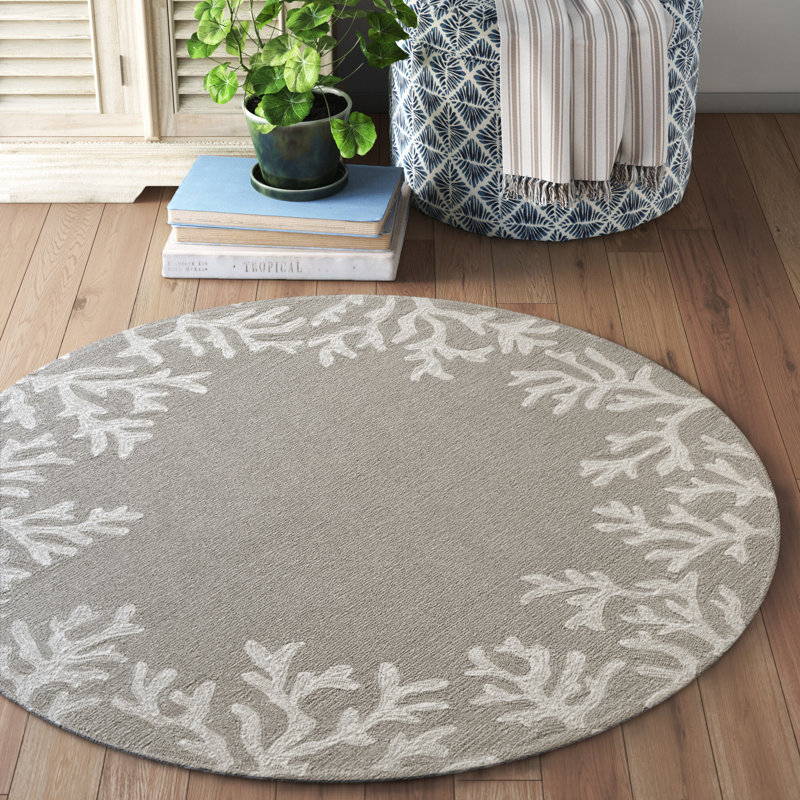 Bellavia Performance Hand Tufted Indoor / Outdoor Rug, Round 8'