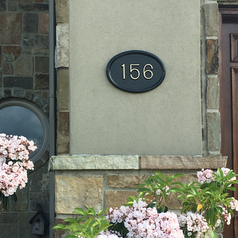 Albert Oval Reflective Wall Plaque, Yes