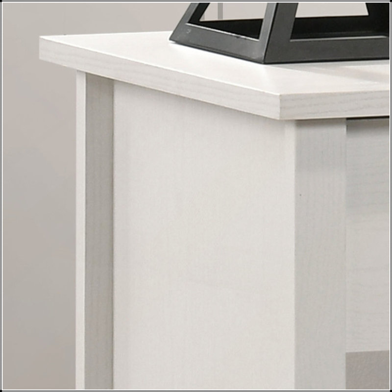 Table de chevet blanche à 1 tiroir, White