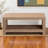 Francis Rectangular 1-Open Shelf Handmade Boho Accent Coffee Table, 16.90" H X 39.17" W X 19.86" D