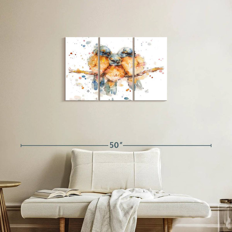 Little Bluebirds, 20" H x 33" W