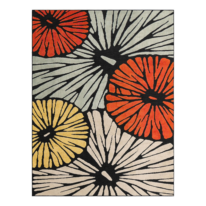 Tapis Bungalow Rose Cabana Caimin, Rectangle 7 pi 10 po x 10 pi