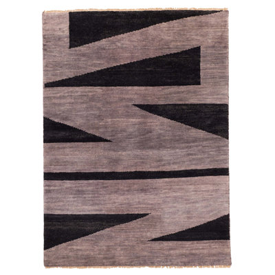 Peshawar Ziegler Grey Rug 5'1" x 6'11"