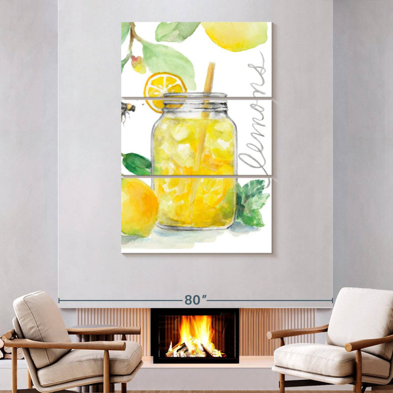 Yarlin Bee-Friend The Lemons And Lemonade, 74" H x 48" W