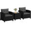 Patio Bistro Set with Cushions and Pillows-913455406