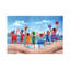 Beach Party Rainbow Scene by Peter Adderley - Wrapped Canvas Print-1713945843-1713945844