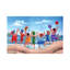 Beach Party Rainbow Scene by Peter Adderley - Wrapped Canvas Print-1713945850-1713945851