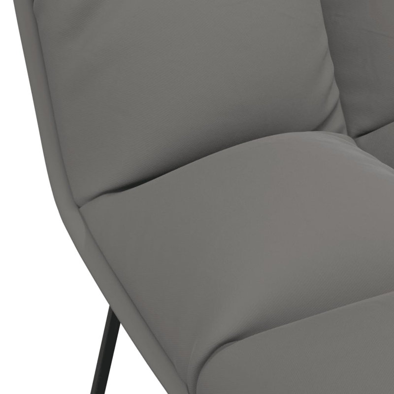 Fauteuil d'appoint Leisure Chair, Velours gris clair