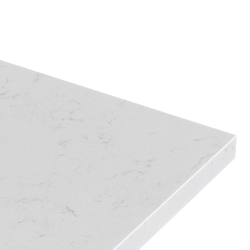 61 IN.  Single Bathroom Vanity, Rectangle, Vintage Green, Carrara Quartz