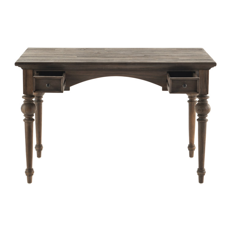 Elle D cor Dani 47 W Writing Desk Old World Rustic PineDusk Gray