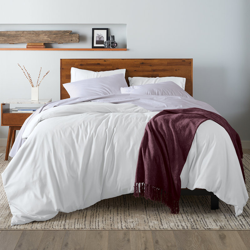 Jeté en viscose et chenille, Marron