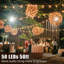 Guirlande solaire imperméable Olawale 50FT 50LED IP65