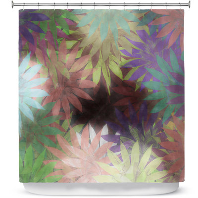 Rideau de douche simple Floral