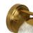 1-Light Ribbed Glass Wall Sconce