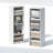 Furinno PASIR 8-Tier Closet Organizers and Storage, Open Shelf, Storage Organizer, 12-Inch Width, for Closet, Bedroom, White-122253229
