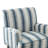 Arching 28.7"W Armchair with Solid Wood Legs and Nailhead Trim-619850010