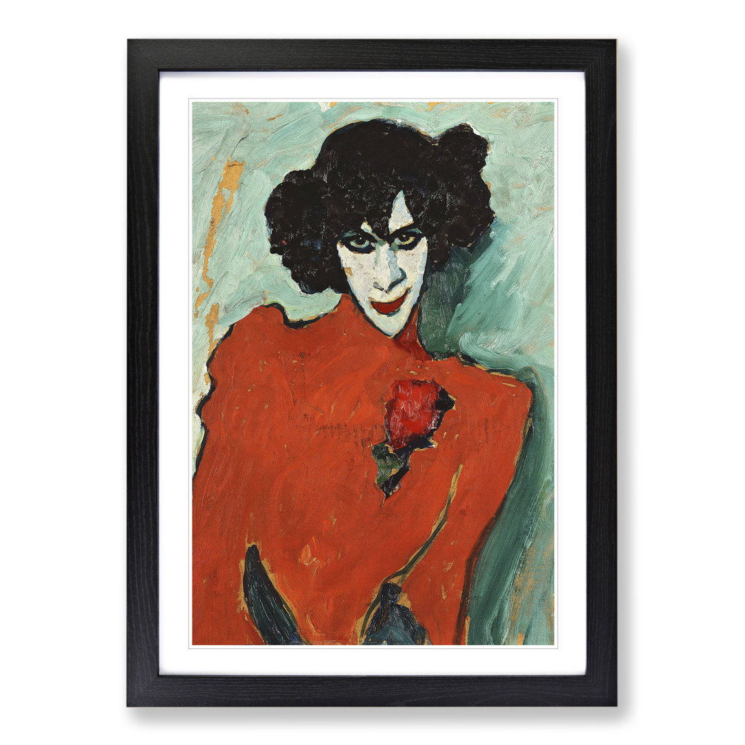 Portrait of the Dancer by Alexej Von Jawlensky - Framed Print