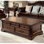 Table basse en bois massif de style américain