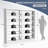 Tall Metal Book Shelf With Adjustable Shelves, 5 Tier Bookshelf With Anti-Tipping Kits, White Bookshleves And Bookcases, Heavy Duty Library Book Case, Expandable Combination Shelves,"-14690390
