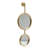 Iron Frame Vertical Round Mirror