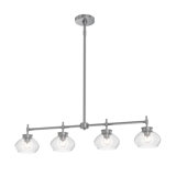 Kinsmon Plug & Play 6-Light Chandelier in Transitional and Modern Style-59.6 Inches Tall and 36 Inches Wide