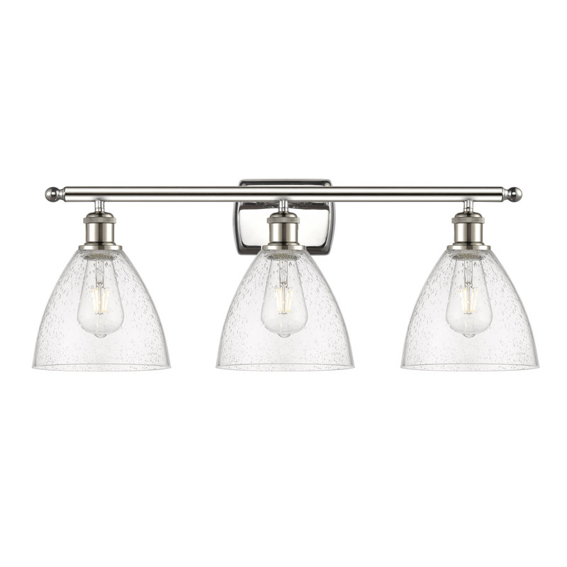 Éclairage pour meuble-lavabo 3 lumières Shauna, DEL, Nickel poli