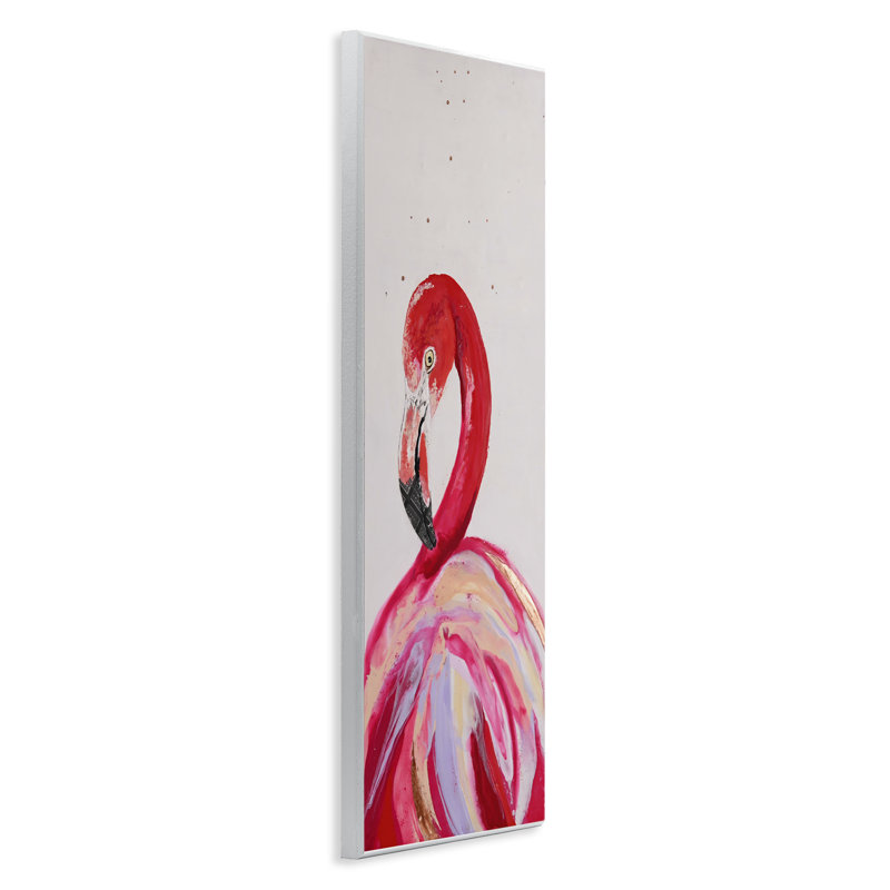 «Modern Flamingo Curving Gaze», art par Stacy Gresell