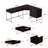 70.8'' W 4-Drawer L-Shaped Computer Desk