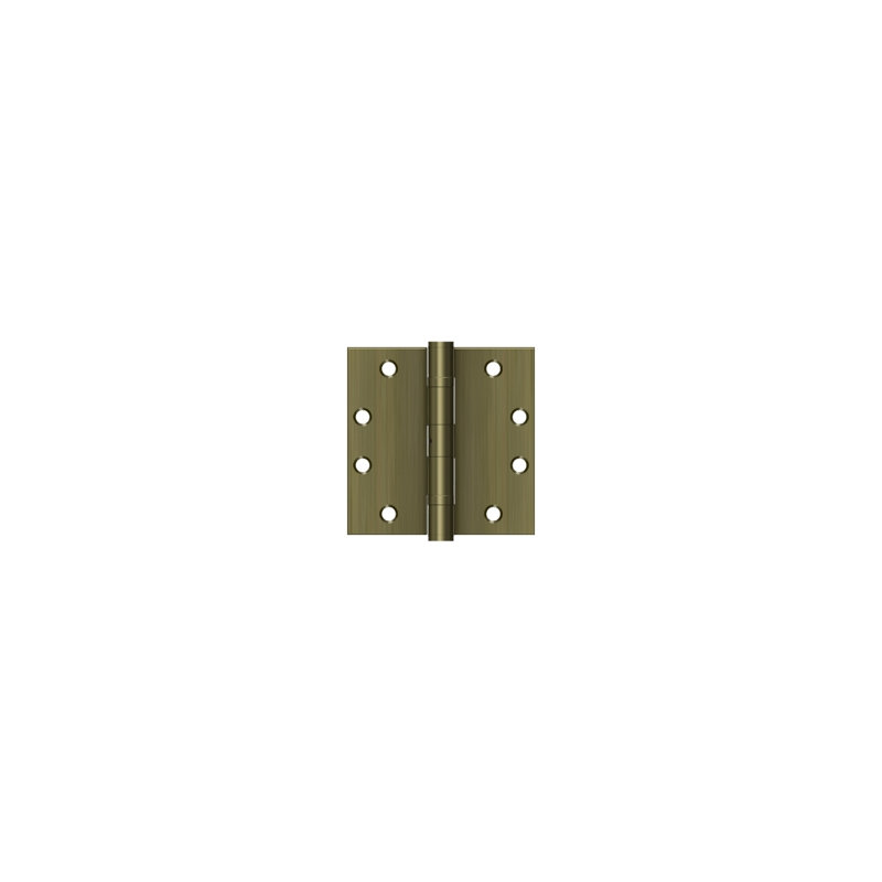 102'' x 102'' Steel Butt Bearing Hinge, Antique Brass