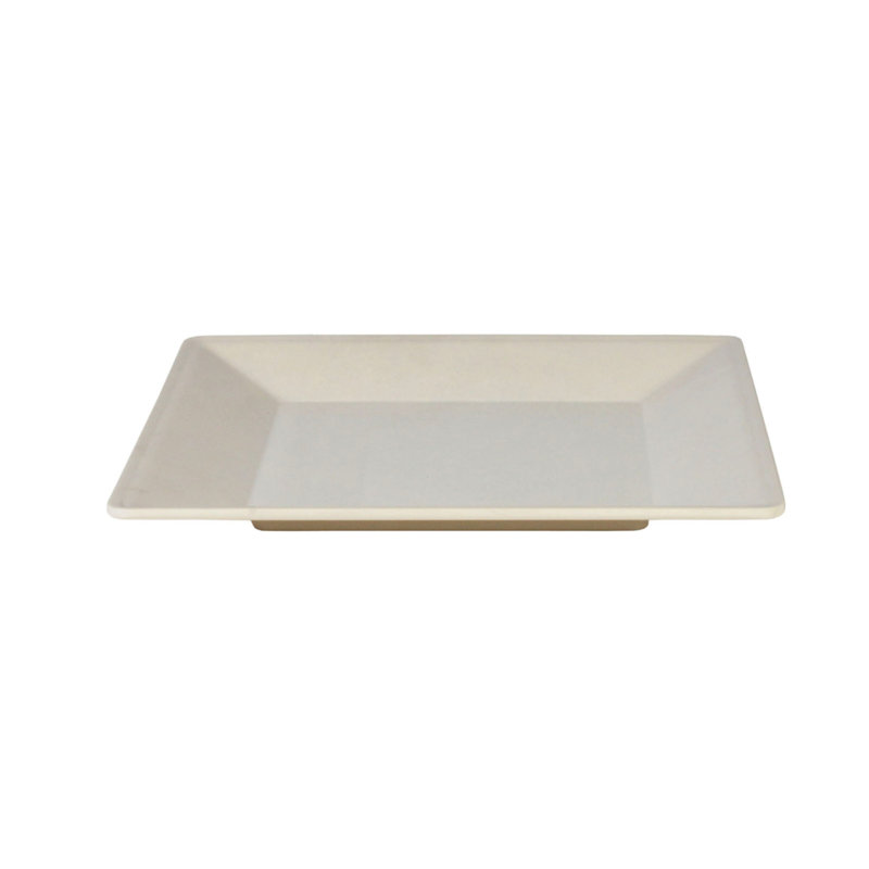 Plateau en mélamine carré Passion, H 0,43 po x l 4 po x P 4 po, Perle