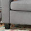 Captivating Three With Wood Legs - Grey Fabric Living Area Couch Comfortable Home Seat