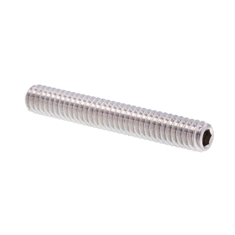 Socket Set Screws, 1/4 in-20 X 2 in, Grade 18-8 Stainless Steel (10 Pack), 4.25" H x 2.9" W x 0.4" D, Stainless Steel