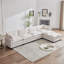 U-shape Boucle Upholstered Sectional Sofa With Armrest-107084686