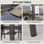 Ensemble de conversation durable, ensemble de mobilier d'extérieur, ensemble de mobilier de patio 8 pièces