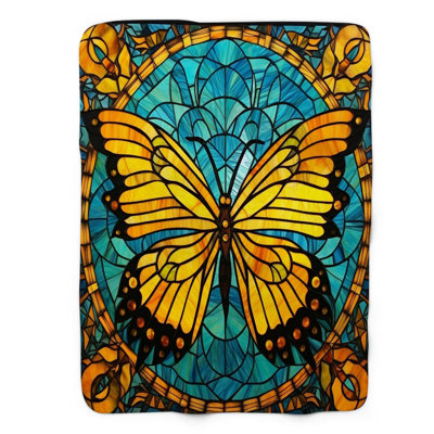 Art de papillon teint - 1 pièce Sherpa Premium