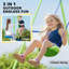 Haywards Kids Swing Set, Metal Heavy Duty A-Frame 2 Seats Glider Green