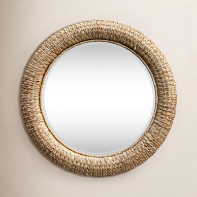 Janie 36" Seagrass Accent Mirror