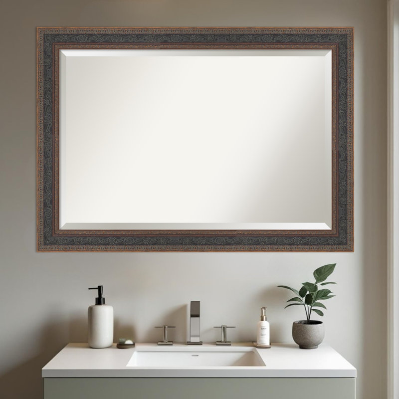Miroir mural de salle de bain Attic, 29,5 po x 41,5 po, Bronze