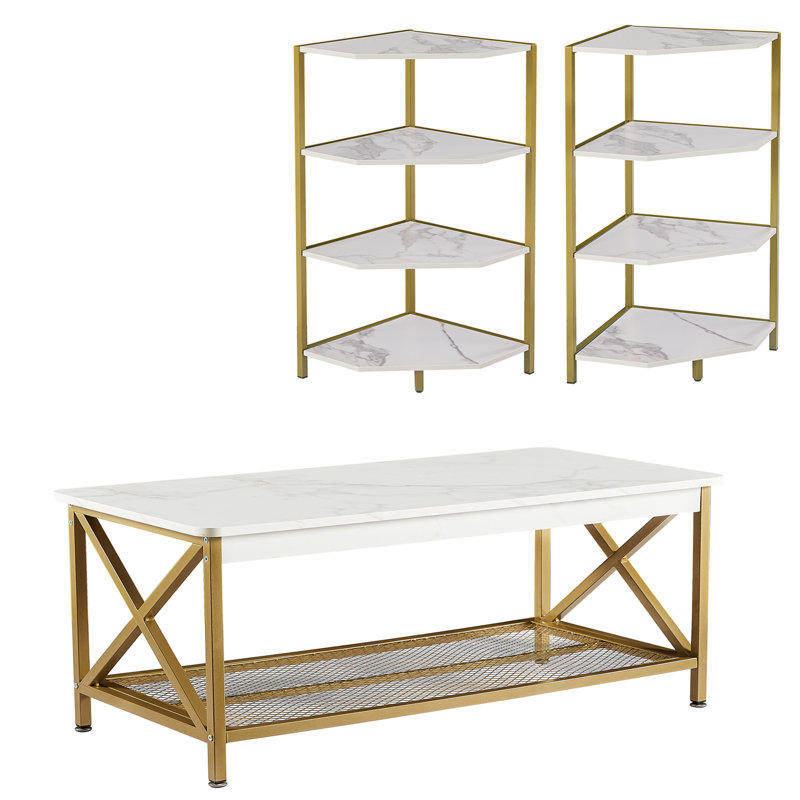 Ensemble de tables basses 3 pièces Kempst