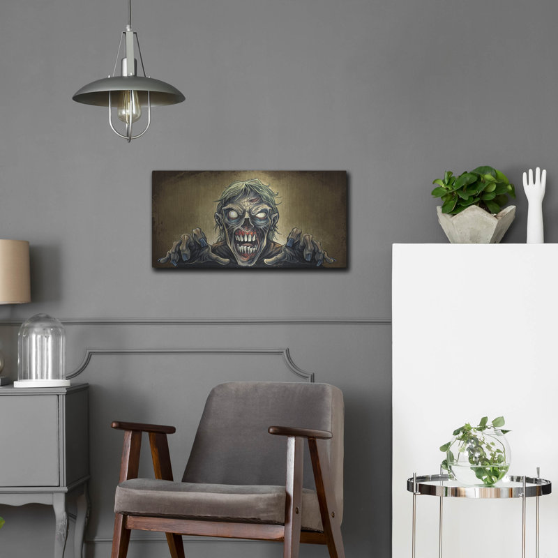 «Zombie Reaching Out» par Flyland Designs, H 12 po x l 24 po