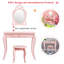 Demott Kids Vanity Table with Mirror