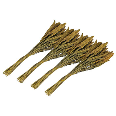 Bundle of 4 Dried Preserved Millet Flower 21"