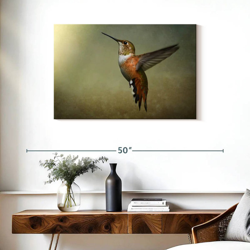 Colibri roux Brampt femelle, H 24 po x l 36 po