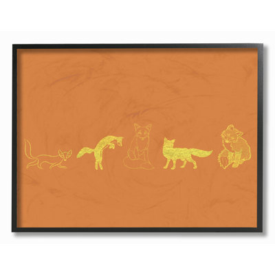 « fox », impression encadrée