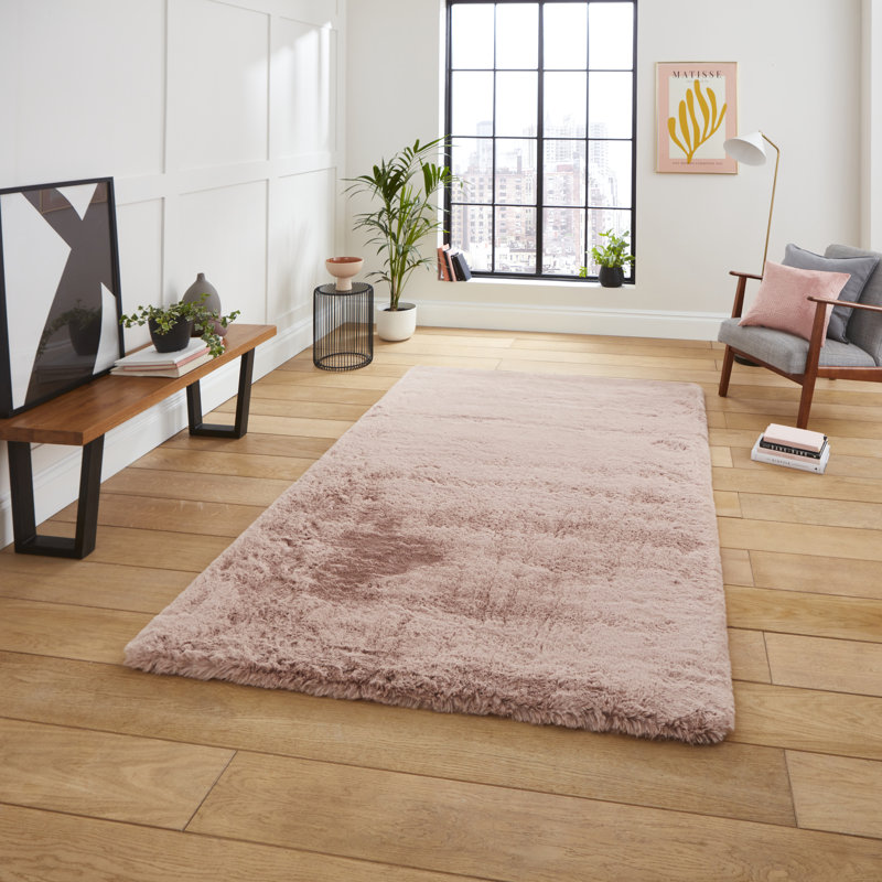 Super Teddy area rug Table Tufted Rectangle Rose, Rectangle 80 x 150cm