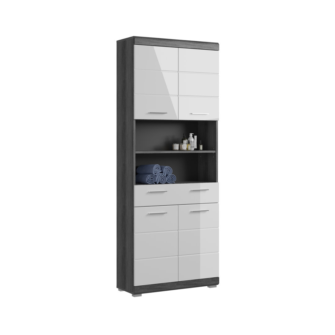 74 cm x 191 cm freistehender Badschrank Hax