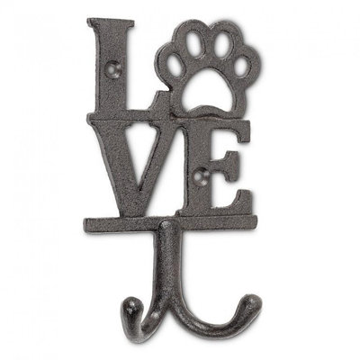 Signe d'amour avec patte de chien